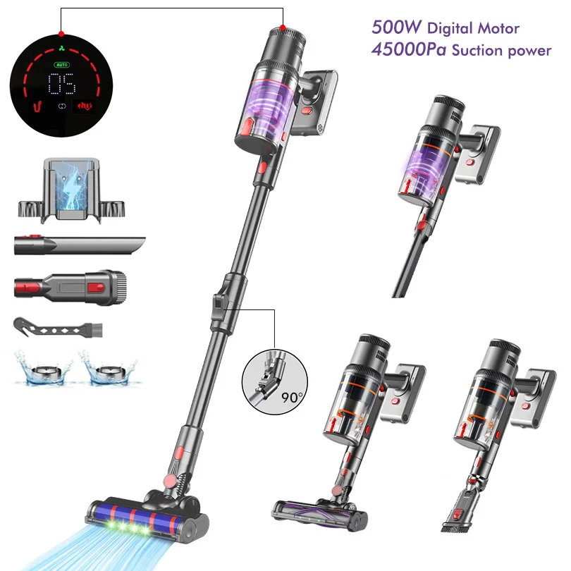 

Вертикальный/ручной пылесос ARMO S16, <500 Вт, беспроводной, влажная уборка, циклонный контейнер