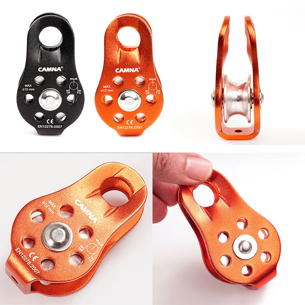 

Шкив для скалолазания, фиксированная боковая пластина, одиночный шкив, инструмент для выживания на открытом воздухе, высокопрочный шкив, пе...