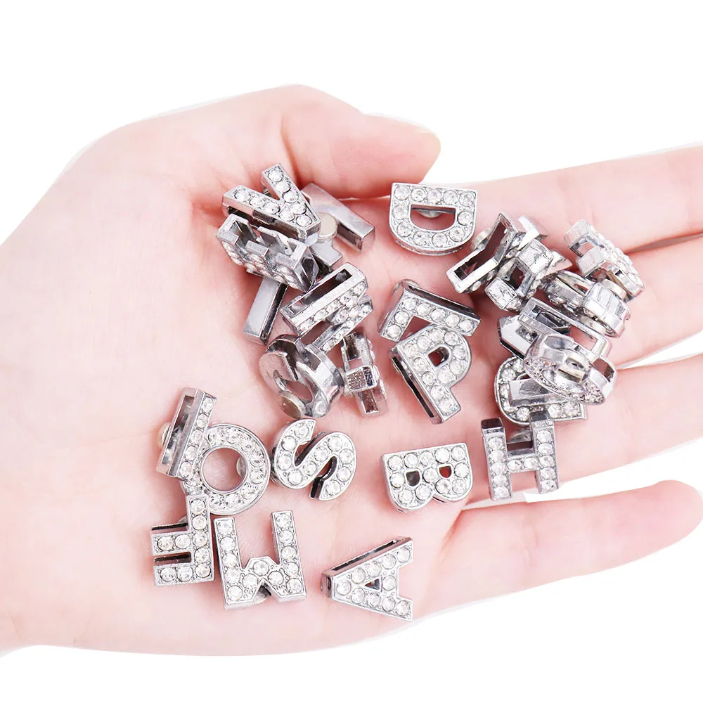 Новинка 1 шт. искусственная кожа 26 букв алфавита сандалии украшение обуви