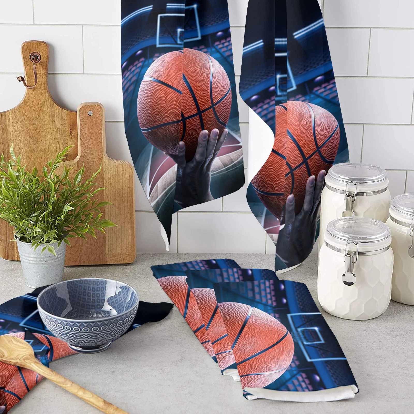 

Кухонное полотенце из микрофибры для баскетбольной площадки