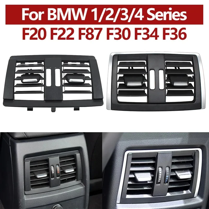 1 Pcs For BMW 3 Series 1S 2S 4S F30 F31 F34 F35 F20 F87 F32 F33 F36 Rear Air Conditoning AC Vent Grille Outlet Panel Cover