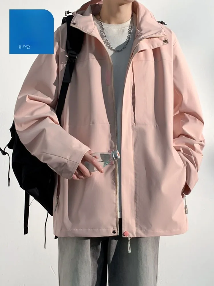 Zhenvis Life Outerwear Men's Autumn and Winter 2024 High Sense Jacket Pu Shuai Youth Plus size Couple