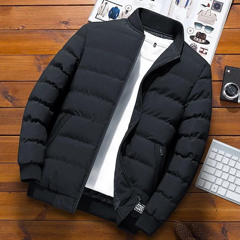 Men Streetwear Korean Fashion Men Autumn Winter Lightweight Jacket Baseball Jacket Bomber Jacket Coat 2022 New Trends Slim Fit