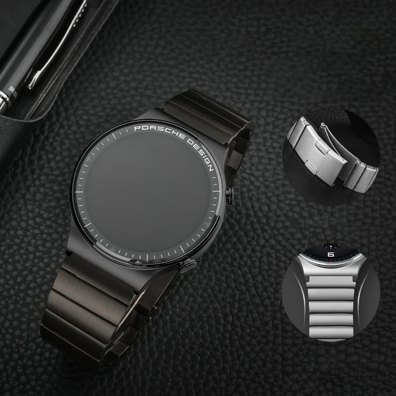 Titanium Watch Strap for Original Huawei Watch 3 3 Pro 22 mm Titanium Metal Watch Band for Huawei GT 2 Magic 2 GT 2E Wrist Band