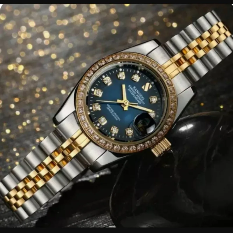 

Высококачественные роскошные женские механические часы SANGDO с автоподзаводом, 28 мм