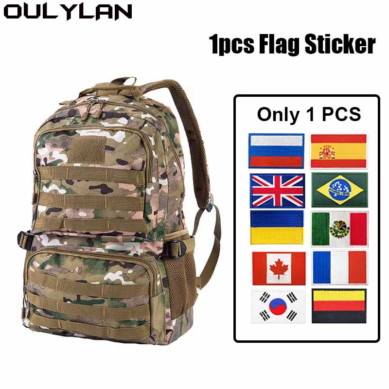 

Oulylan Outdoor Camouflage Tactical Backpack Outdoor Sports Hiking Equipment Hunting Camping Rucksack 600D Oxford Waterproof Bag