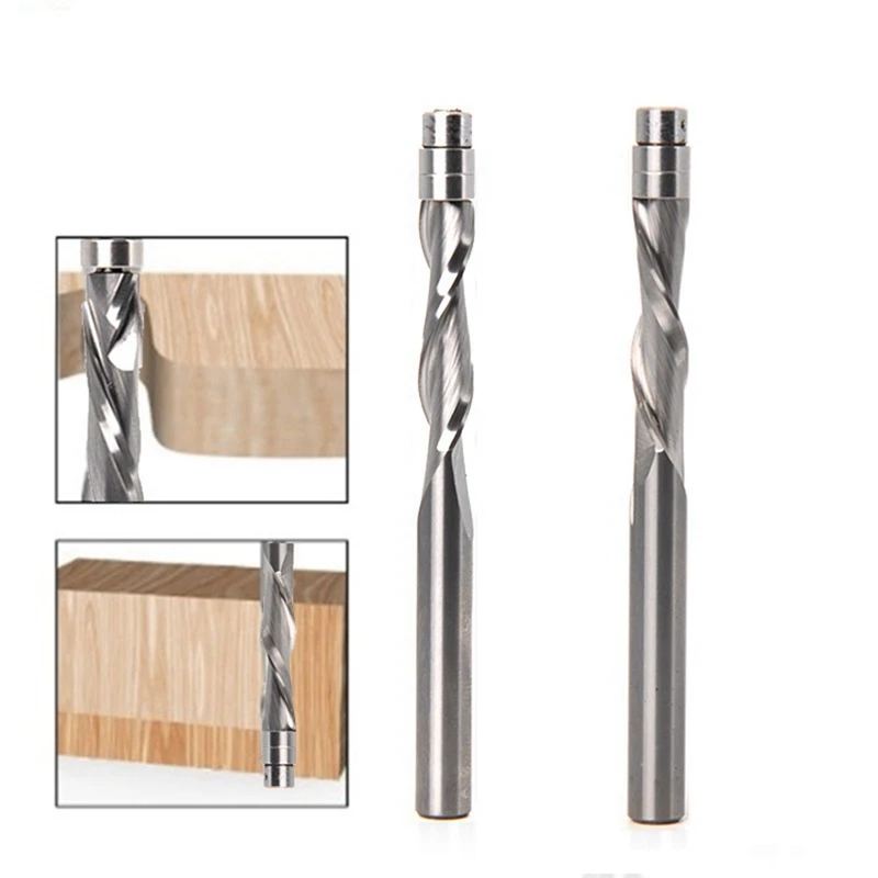 

6.35Mm Rotating Trimming Prop Integral Alloy Handle With Bearing Profiling Trimming Woodworking Milling Tool