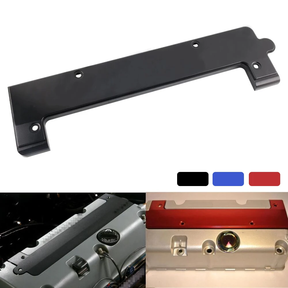 

Black Red Blue Aluminum Coil Pack Spark Plug Cover for Honda DOHC VTEC K20 K24 K Series