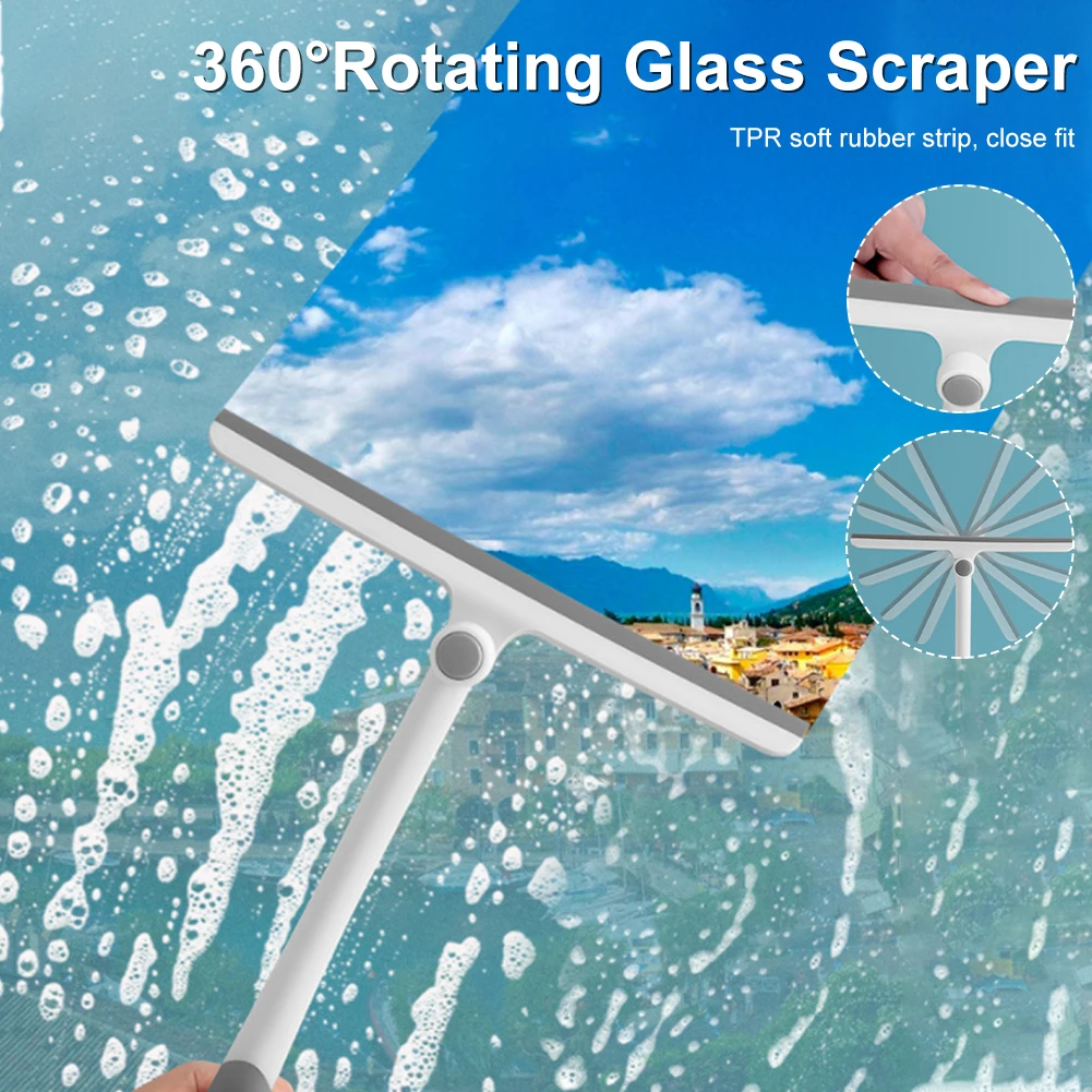 

Новый 34,5 см автомобильный стеклоочиститель для лобового стекла вращающийся на 360 ° скребок для душа для бытовых/кухонных/автомобильных акс...