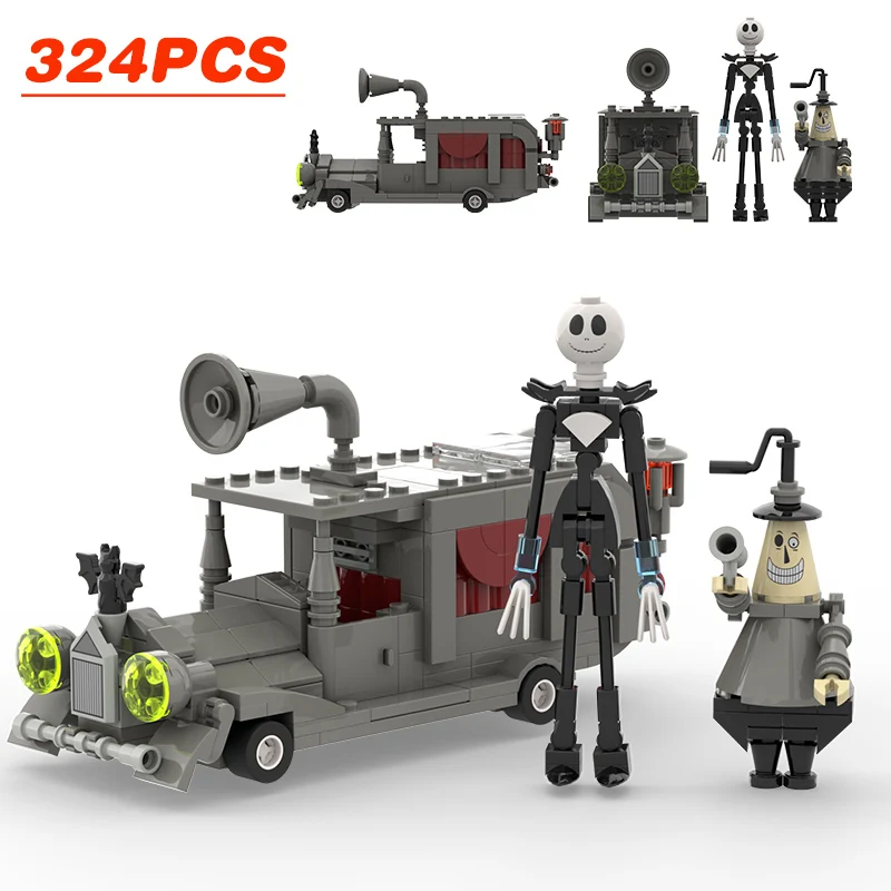 324 шт. набор строительных блоков ужасов на Хэллоуин ночь перед Рождеством Джек и