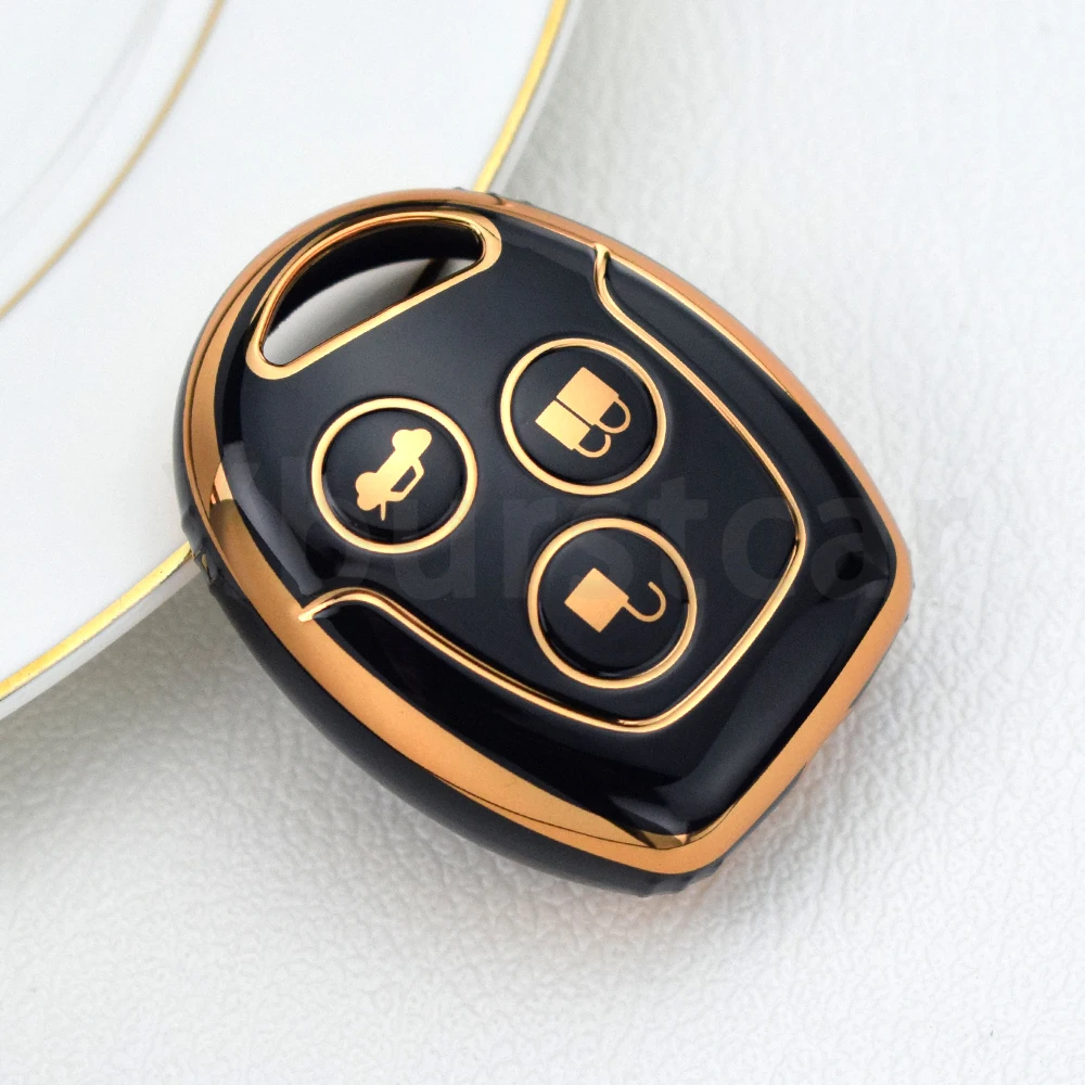 

Автоматический брелок для Ford Mondeo Focus Fusion Fiesta Galaxy Transit 2008 2006 2007, ТПУ, 3 кнопки, чехол для автомобильного ключа, аксессуары