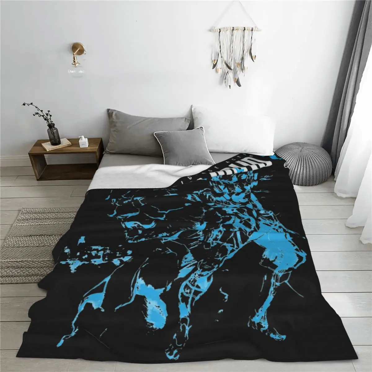 Металлическое снаряжение твердое одеяло MGS2 для игр флисовое домашнее