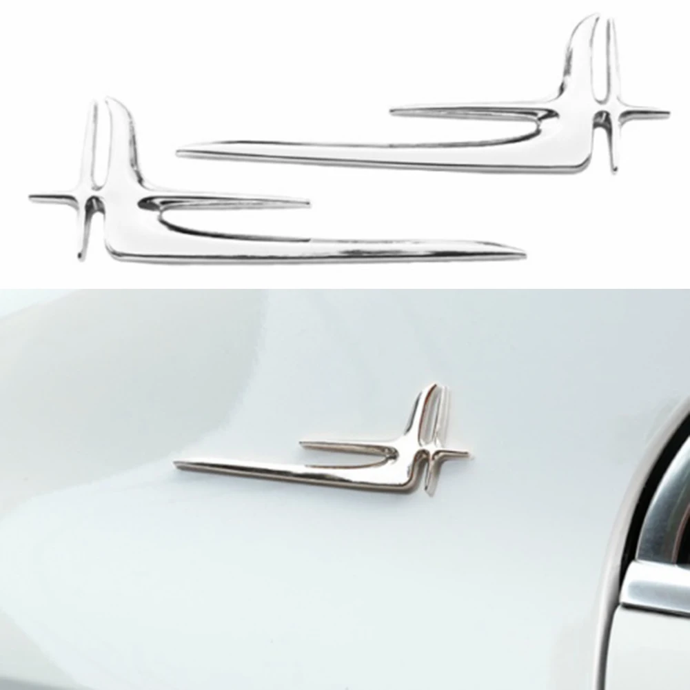 

1 Pair 3D Car Sticker Chrome Metal “L\" Extended Edition Car Side Emblem Badge Decal Sticker Car DIY Accessories