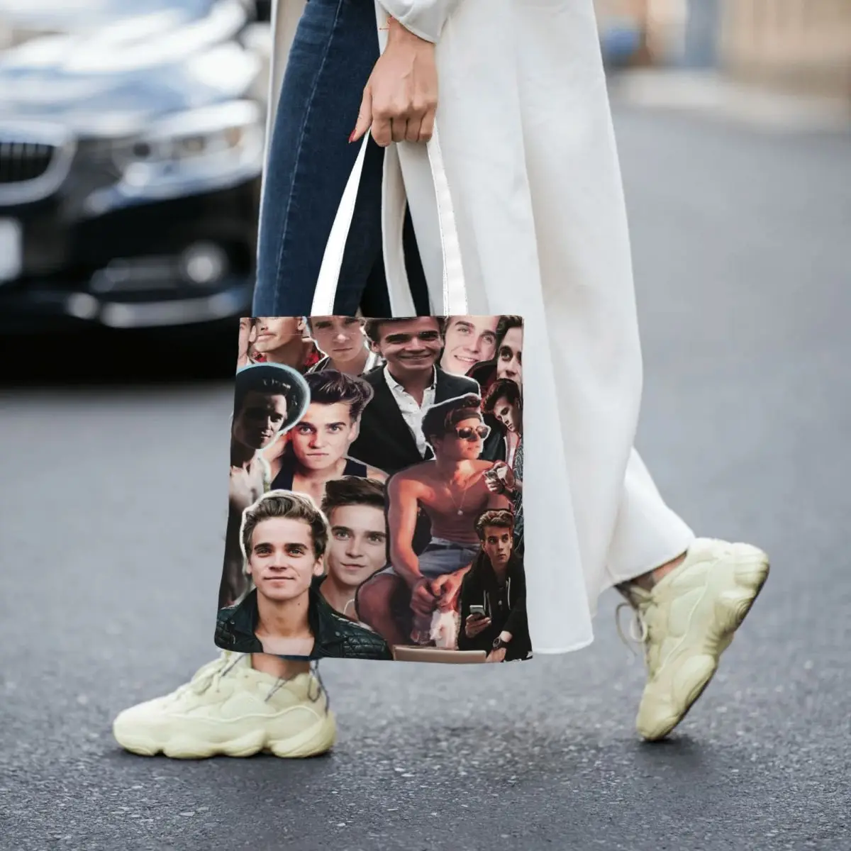 

Joe Sugg - Thatcher Joe Women Canvas Handbag Large Capacity Shopper Bag Tote Bag withSmall Shoulder Bag