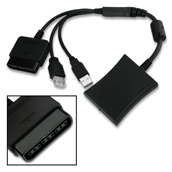 

Black Controller Converter Adapter Cable For PII PS2 Controller Joypad To Xbox 360 For Original Xbox 360 Wired Controller