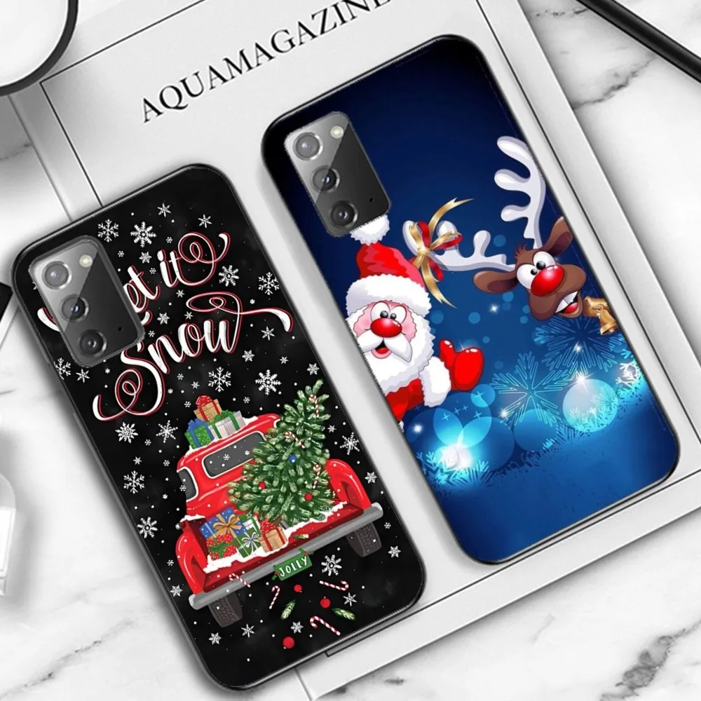 

New Year Christmas Phone Case For Samsung Note 8 9 10 20 pro plus lite M 10 11 20 30 21 31 51 A 21 22 42 02 03