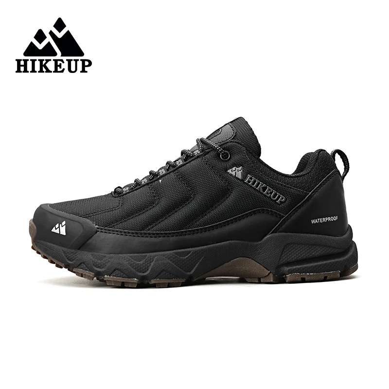 HIKEUP Men Hiking Boots Mesh Trekking Sneakers Breathable Durable Wearable Mountain Climbing Trail Jogging Outdoor Shoes