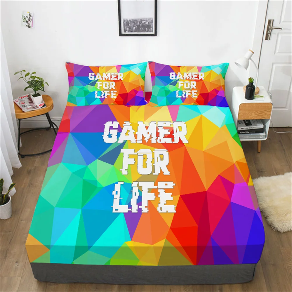 

Game 3D Comforter Set Twin Bed Sets Boys Girls Home Textiles Bedspreads Cotton Fitted Sheets High Quality Beds Sheet Suit