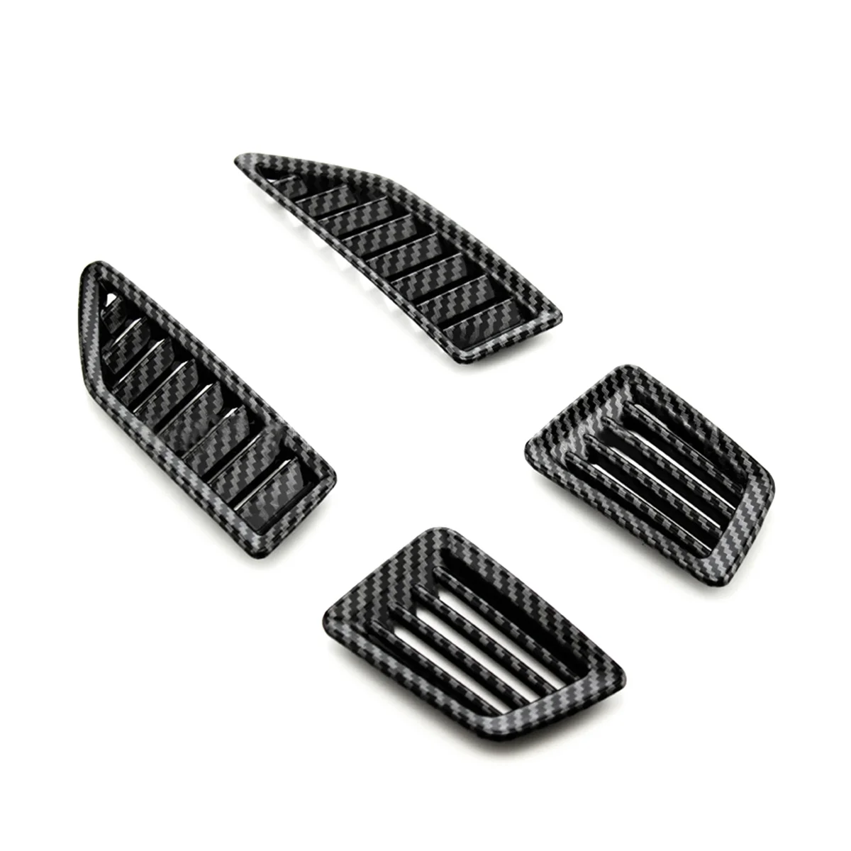 

4Pcs Car AC Front Left / Right Console Air Conditioner Vent Grille Panel Cover Outlet for Road Shaker