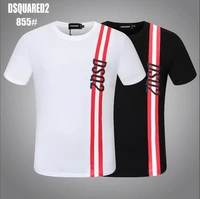 hip hop short sleeved t shirt mens and womens summer loose large size printing trend dsquared2