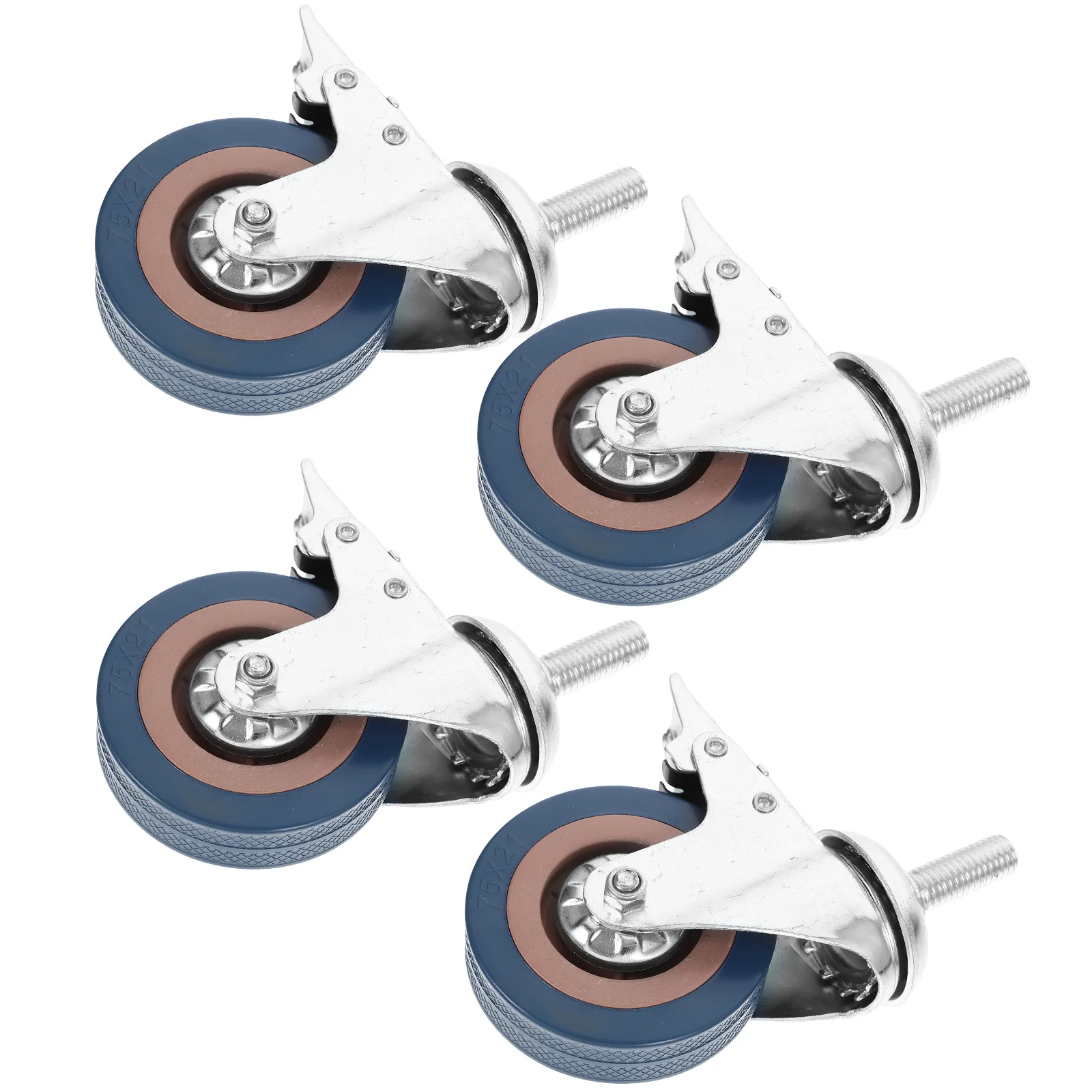 

4pcs Swivel Caster Wheels Mute Office Chair Caster Wheels Universal Wheels Furniture Protecting Swivel Caster for Carts