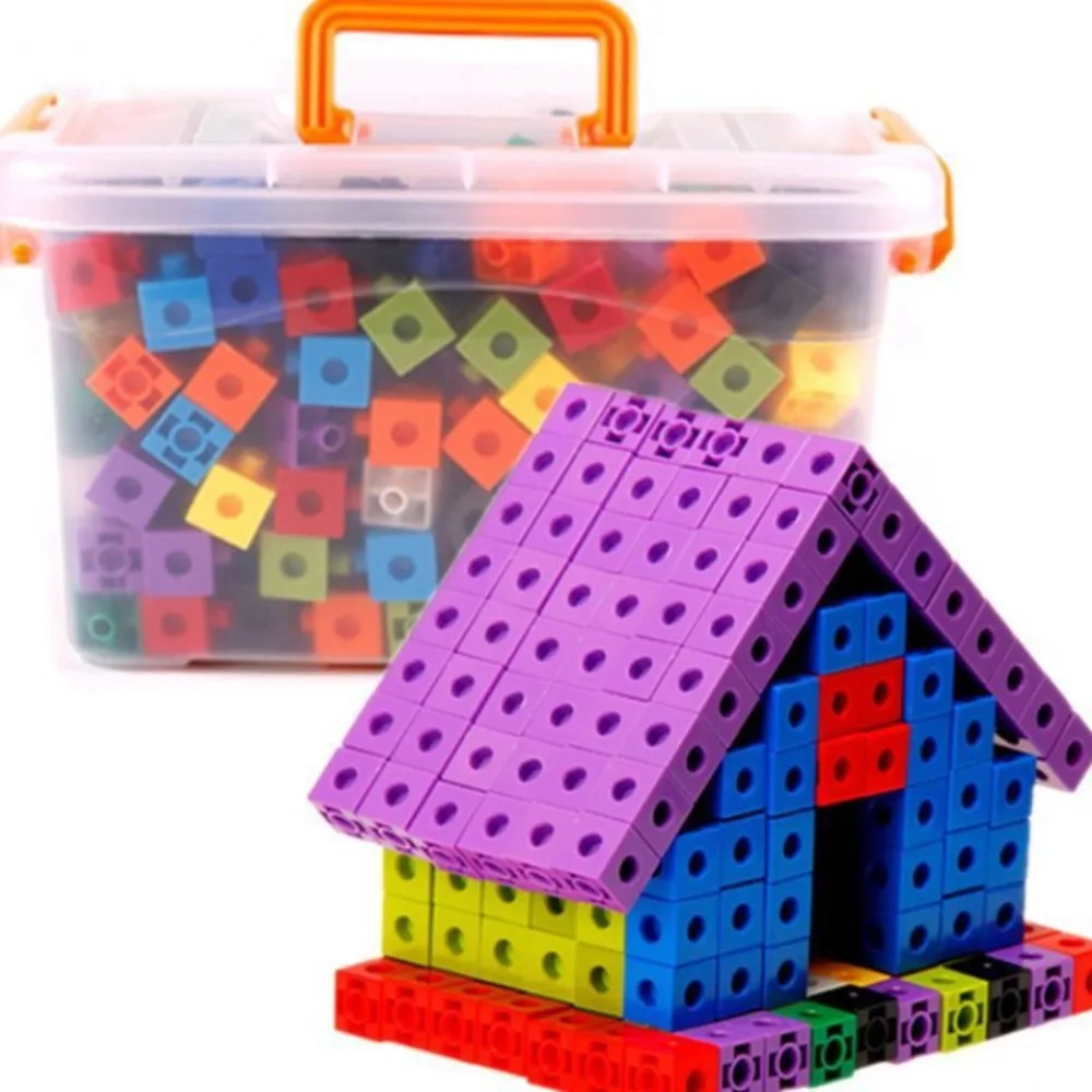 

Детские кубики, Обучающие игрушки, изготовлены из блоков-пазлов и пластиковых блоков для раннего детского сада, для обучения детей