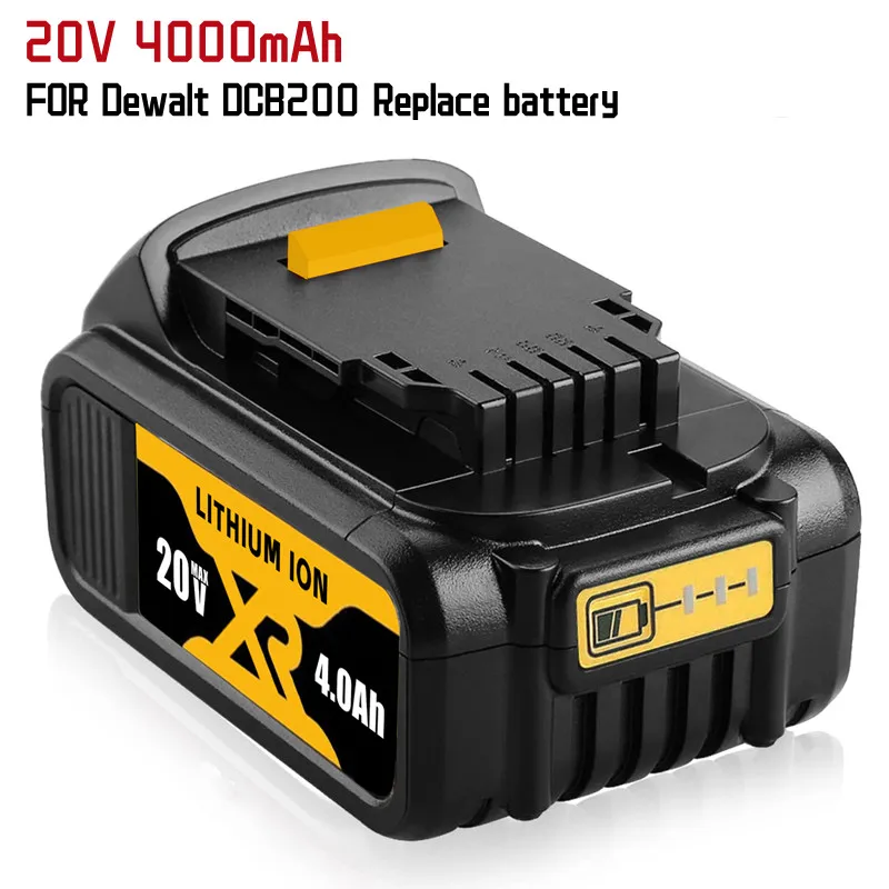 

20V 4000mAh Lithium-Ionen Ersatz Batterie Kompatibel mit DCB200 DCB205 DCV580 DCB204 DCB180 DCB203 Cordless Werkzeuge