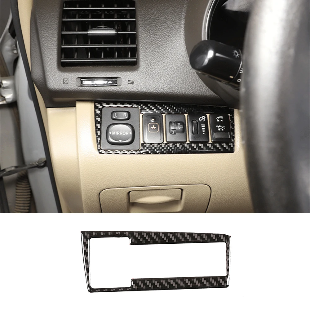 

Headlight Switch Button Panel Trim Decorative Cover Fit for Toyota Highlander 2009-2013 Interior Car Accessories