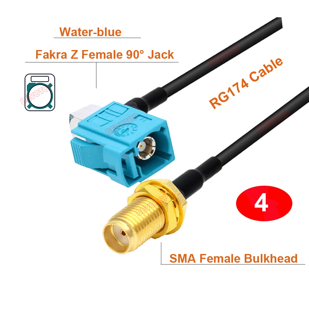 

BEVOTOP RF коаксиальный кабель Fakra Z на SMA 50 Ом