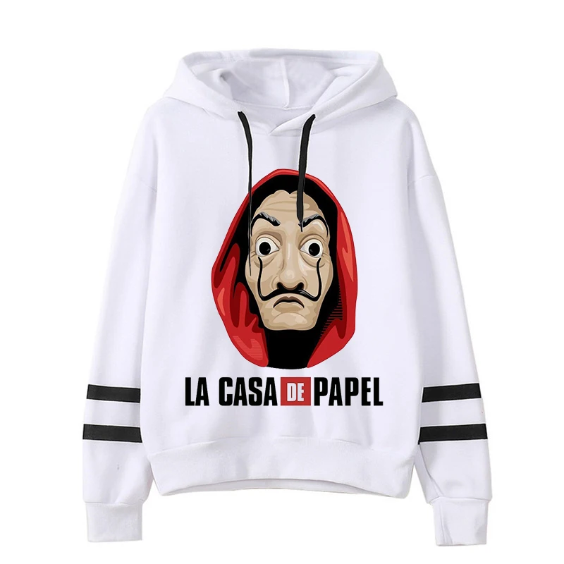 

Женская толстовка с капюшоном La Casa De Papel, модная Повседневная Толстовка большого размера