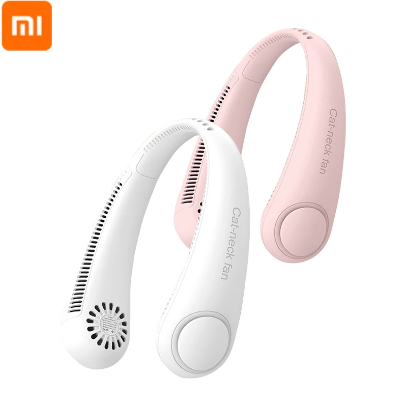 

Xiaomi Fan Portable Neck Fan Mini Bladeless Fan 4000mAh USB Rechargeable Air Conditioning Fan Mute Sports Fans for Home Outdoor