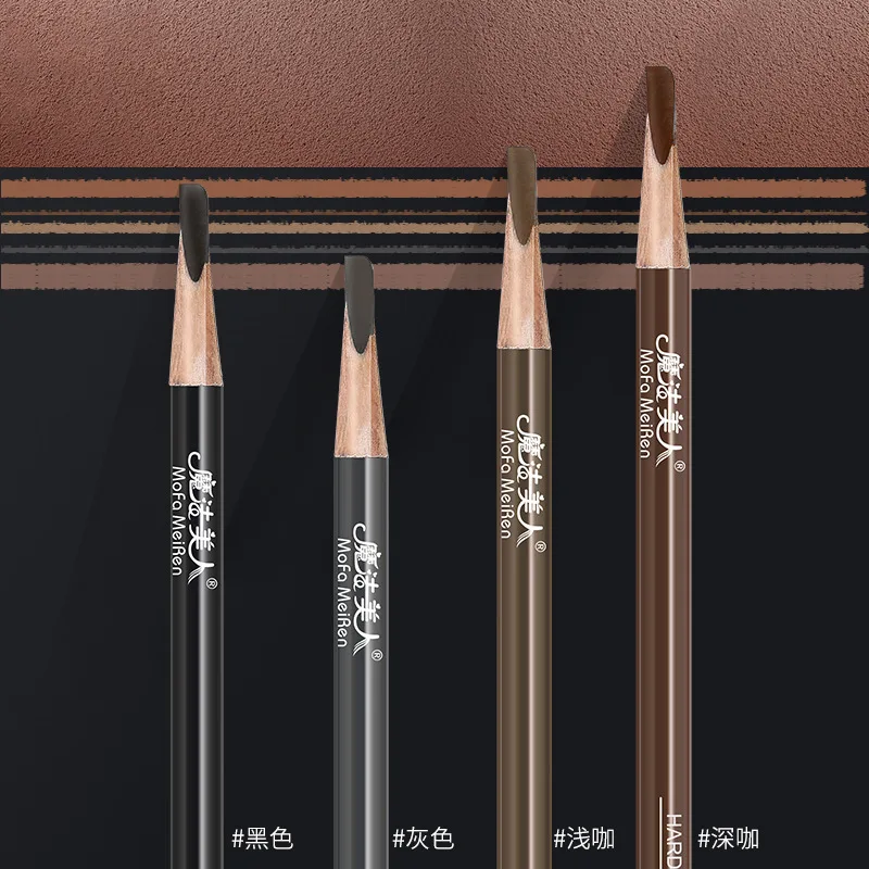 Карандаш для бровей 4 цвета водостойкий Не оставляющий следов натуральный