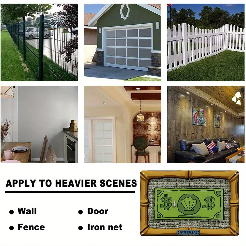 Алюминиевый настенный декор первого доллара винтажная металлическая жестяная