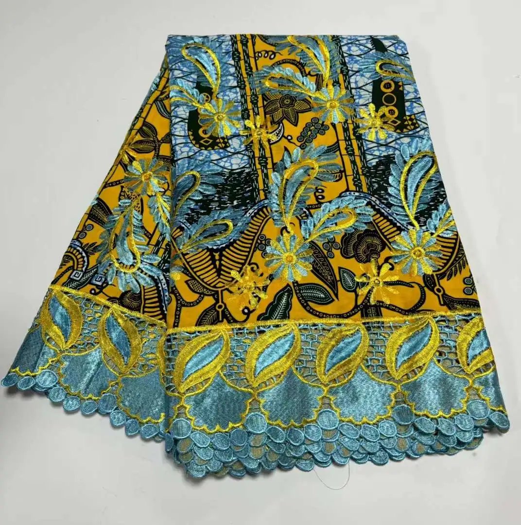 Новинка 2024 высокое качество Австрия изысканная вышитая хлопчатобумажная ткань