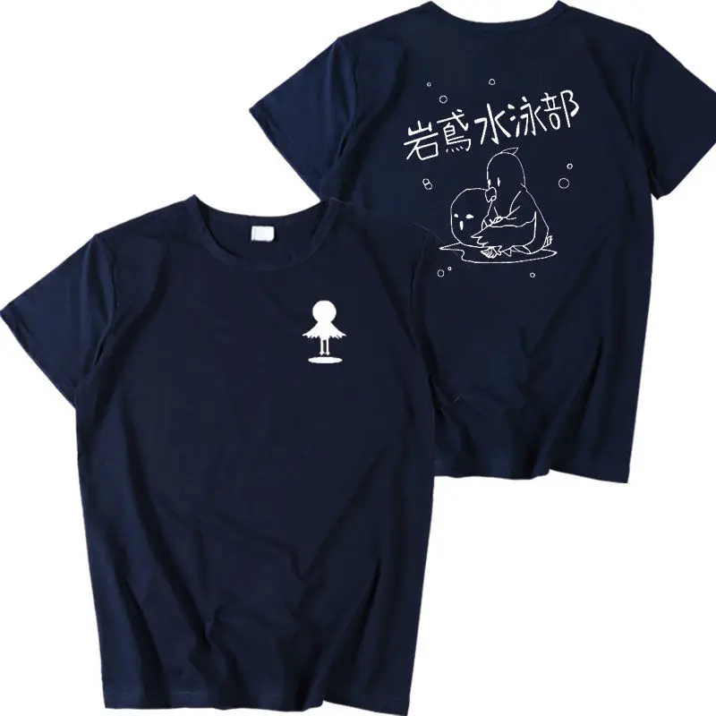 Футболка с коротким рукавом для мужчин и женщин летняя одежда плавания рисунком