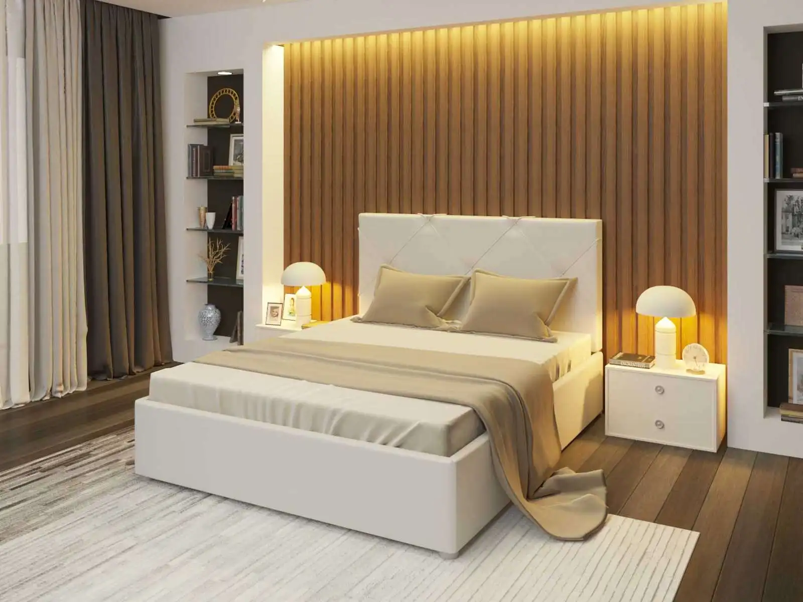 Альменно велюр белая 200х200 |