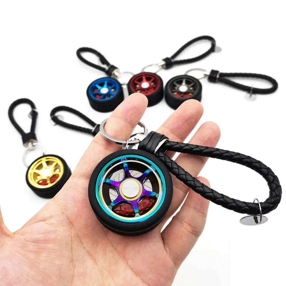 

Auto Wheel Hub Keychain ET37 Design RIM Wheel Keychain Alloy Car Turing Eychain Key Ring Metal Brake Discs For BMW