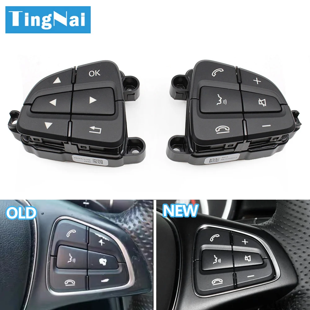 Car Multi-function Steering Wheel Control Switch Buttons Phone Key For Mercedes BENZ A B GLS GLE Class W166 W156 W246 0999050600