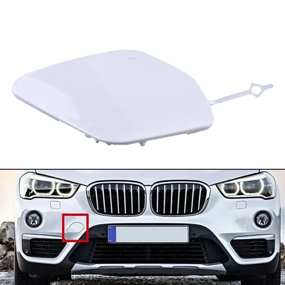 Белый передний бампер автомобиля фаркоп крышка для BMW F48 20d 25dx 2016-2019 51137361220