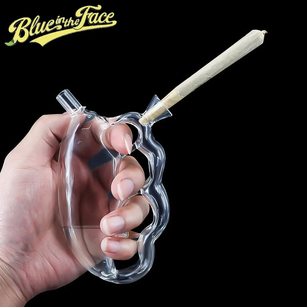 

2022 New Hand Held Mini Joint Blunt Bubbler Glass Mini Hookah Cigarette Water Filter Holder Water Pipe for Smoking Accessories