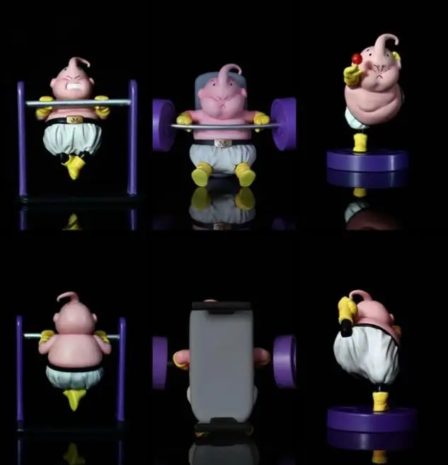 

fitness muscles Dragn Ball Majin Buu Cute figure Collection Model Toys
