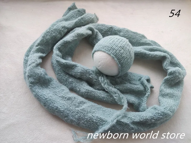 Реквизит для фотосъемки новорожденных эластичная шерстяная мохеровая шапочка и