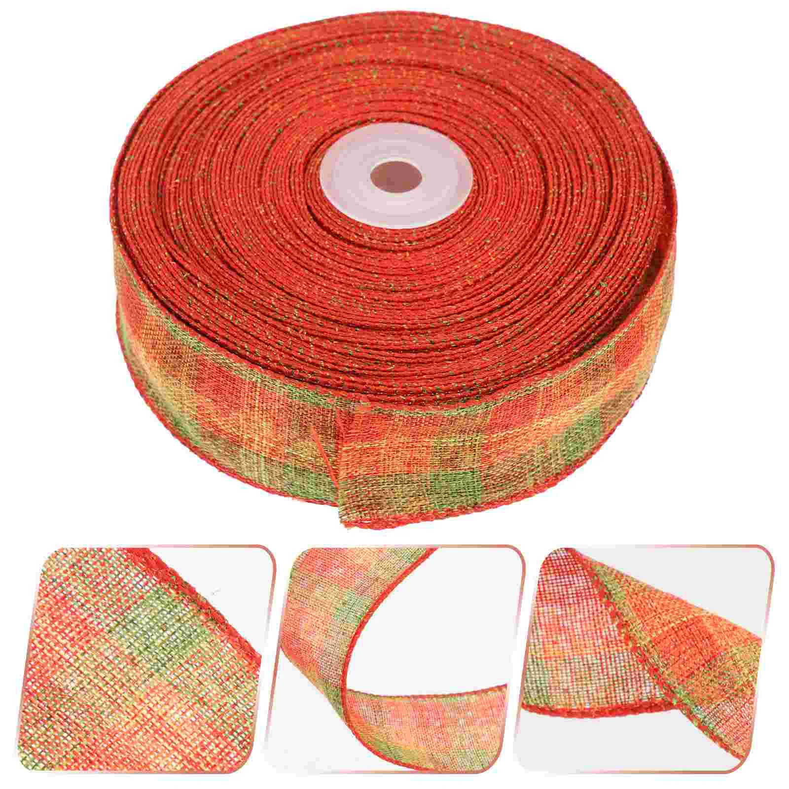 

Ribbon Gift Christmas Ribbons Wrapping Present Burlap Bow Plaid Wiredbows Hair Cuttable Package Tree Wreath Holiday Packaging
