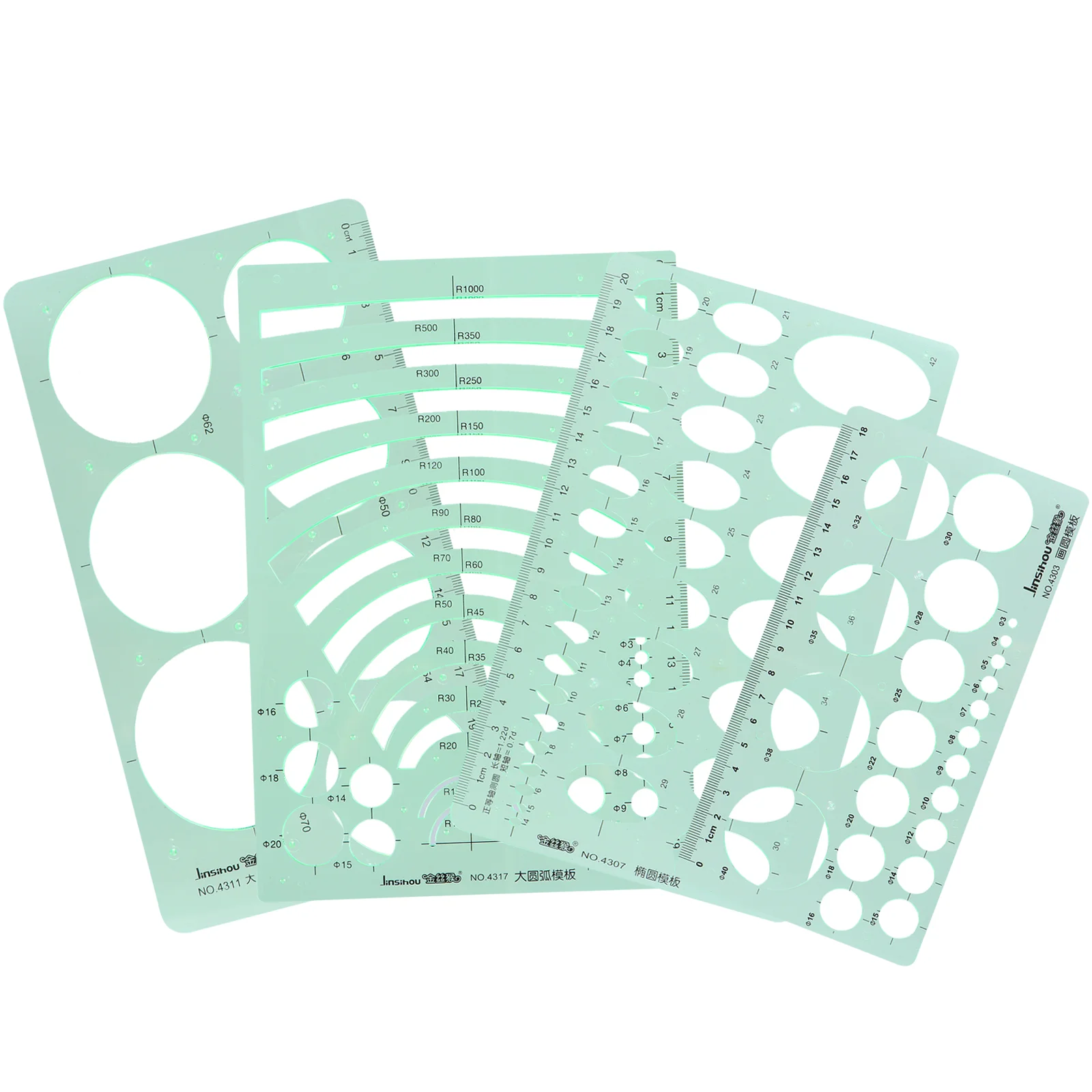 

4 шт., геометрический трафарет