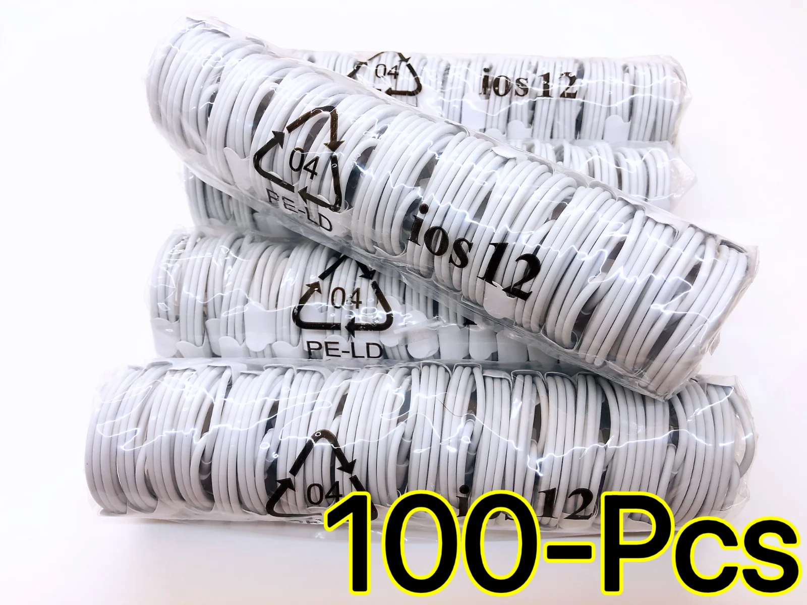 100 x Wholesale Lot 3ft Usb Charger Cord Cable AAA USB Data Charge Cable 8Pin For Phone Xs Xr Max X 6 7 8 S Charging Ca