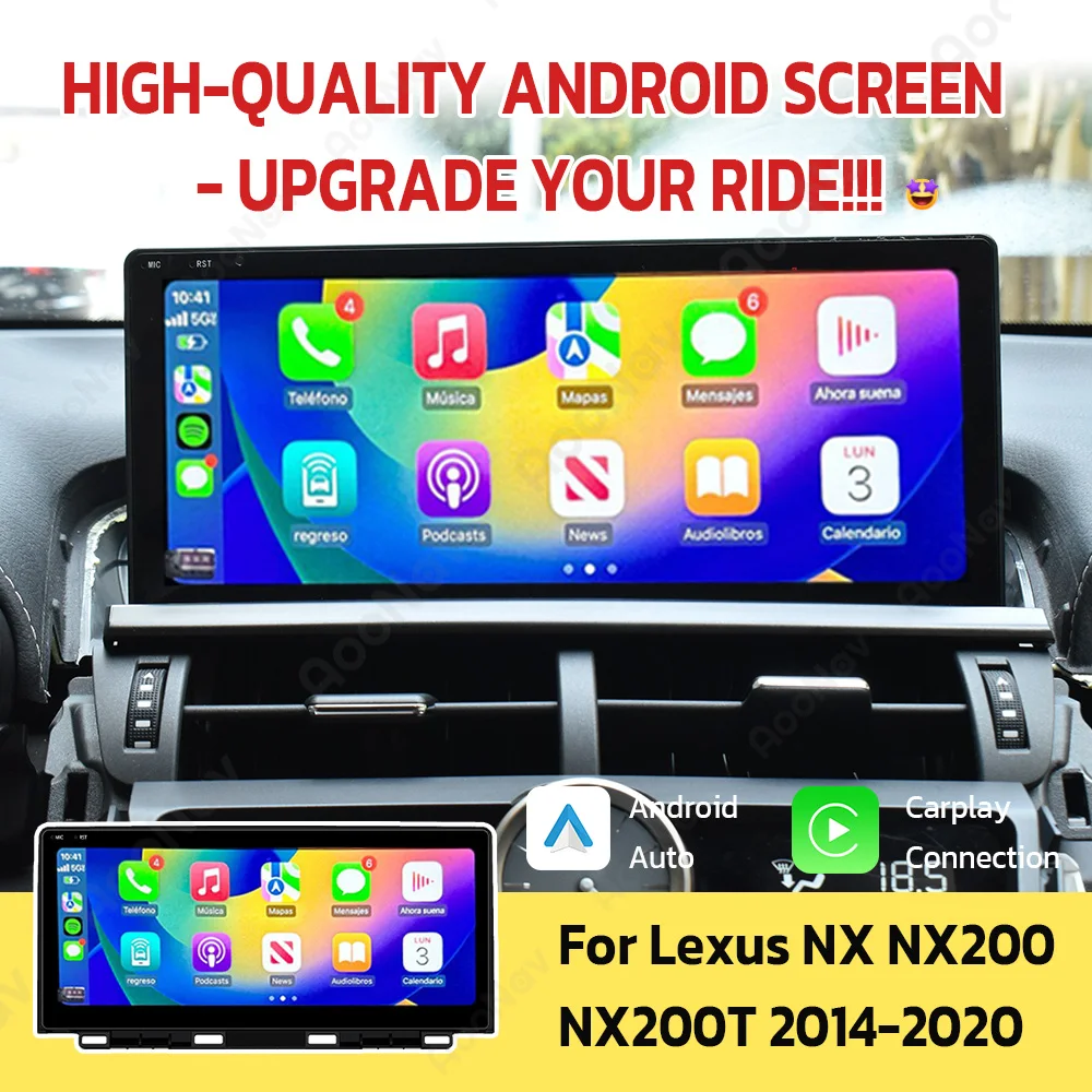 

Android 8+128G Qualcomm Multimedia Player For Lexus NX NX200 NX200T 2014-2020Car Auto Radio Stereo Wireless Carplay