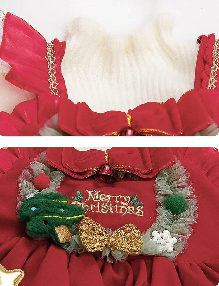 Miniso рождественская детская одежда костюм зеленого эльфа Санта-Клауса для