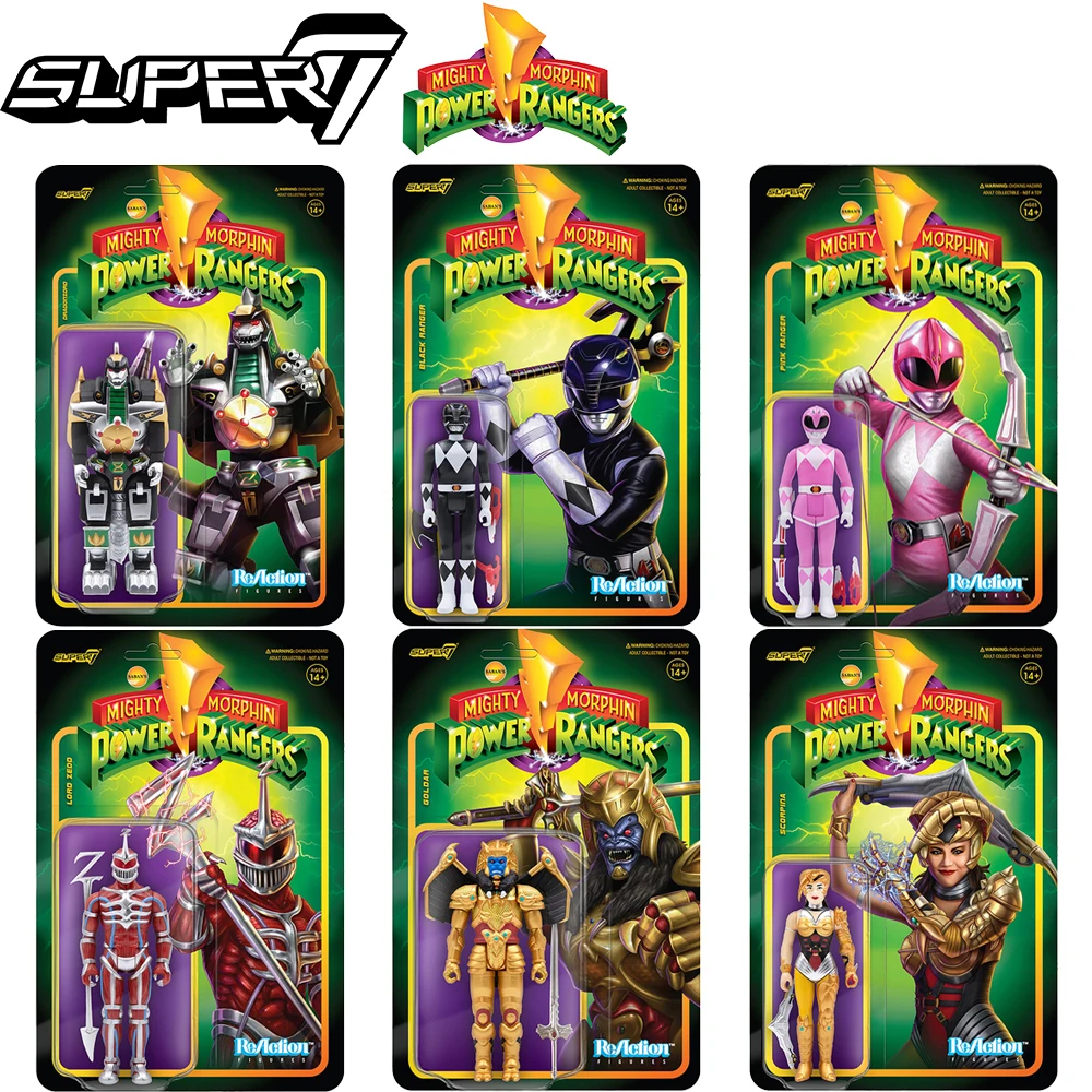 В наличии оригинальная экшн-фигурка Super7 Mighty Morphin Power Rangers Wave 2 Dragonzord Goldar Lord Zedd