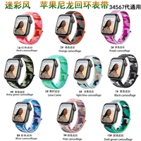 nylon sport watchband for apple watch se 40mm strap iwatch bracelet watch series 7654321 41mm 40mm 38mm band outdoor camo