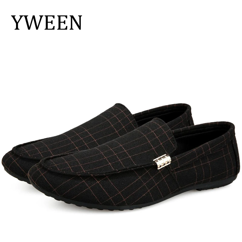 Мужские слипоны YWEEN мокасины на плоской подошве большие размеры 37-45 весна 2023